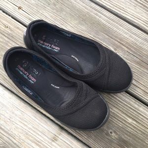 🌟BOBS Memory Foam Black Comfort Flats 7.5